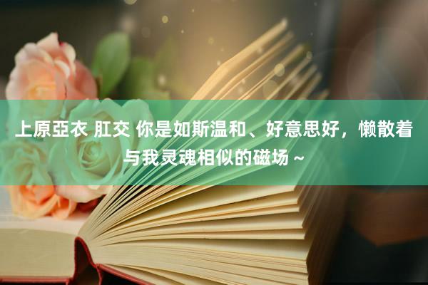 上原亞衣 肛交 你是如斯温和、好意思好，懒散着与我灵魂相似的磁场～