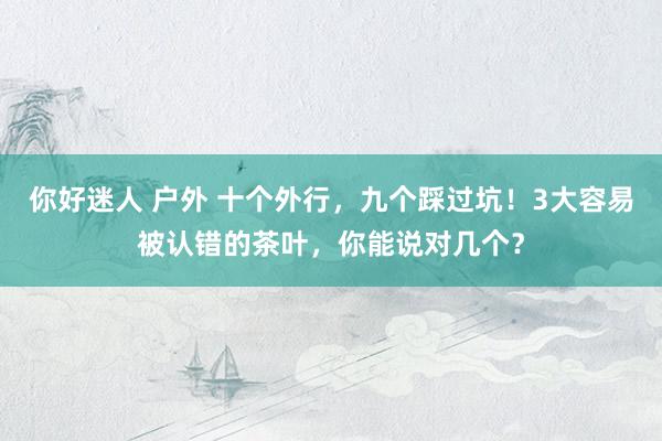 你好迷人 户外 十个外行，九个踩过坑！3大容易被认错的茶叶，你能说对几个？