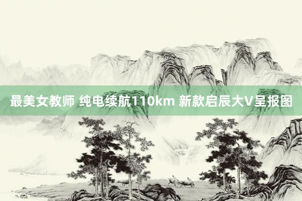 最美女教师 纯电续航110km 新款启辰大V呈报图