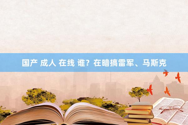 国产 成人 在线 谁？在暗搞雷军、马斯克