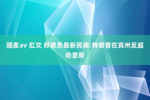 國產av 肛交 好意思最新民调:特朗普在宾州反超哈里斯