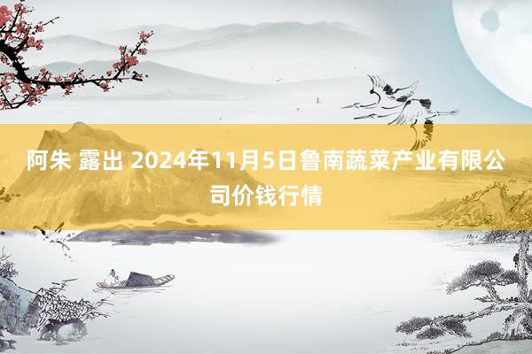 阿朱 露出 2024年11月5日鲁南蔬菜产业有限公司价钱行情