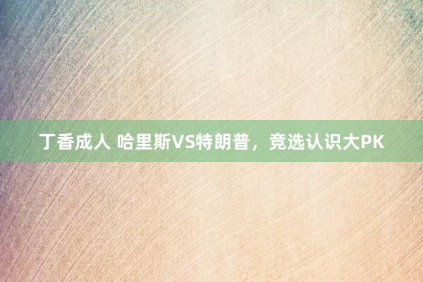 丁香成人 哈里斯VS特朗普，竞选认识大PK