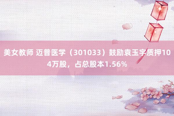 美女教师 迈普医学（301033）鼓励袁玉宇质押104万股，占总股本1.56%