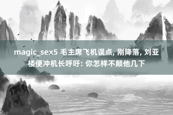 magic_sex5 毛主席飞机误点， 刚降落， 刘亚楼便冲机长呼吁: 你怎样不颠他几下