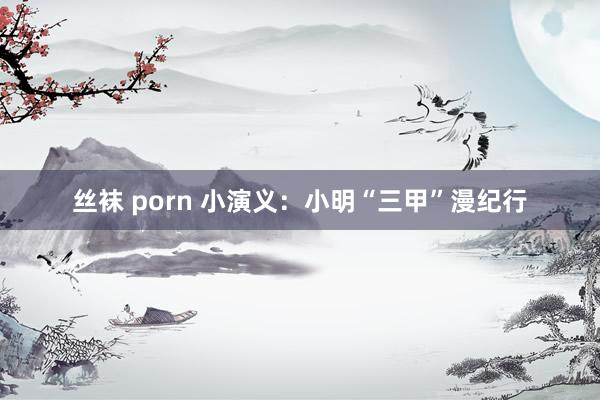 丝袜 porn 小演义：小明“三甲”漫纪行