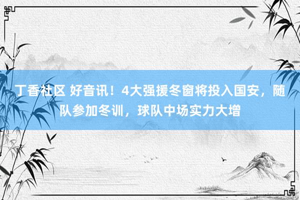 丁香社区 好音讯！4大强援冬窗将投入国安，随队参加冬训，球队中场实力大增