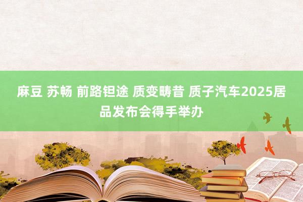 麻豆 苏畅 前路钽途 质变畴昔 质子汽车2025居品发布会得手举办